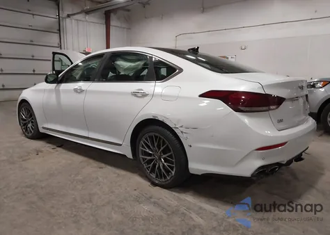 2018 Genesis G80 3.3T Sport z USA, uszkodzony, nr VIN KMHGN4JB6JU227142